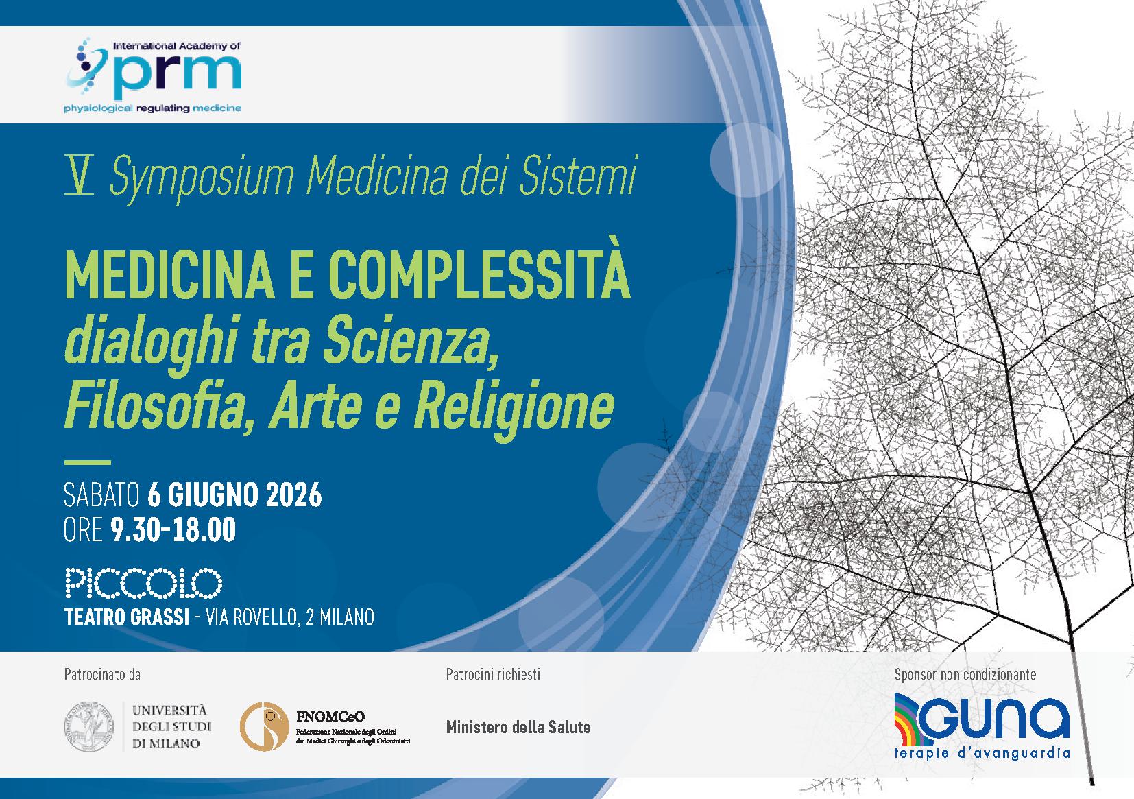 Locandina V Symposium Medicina e complessità Milano