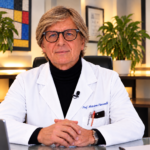 Prof. Massimo Fioranelli in camice bianco nel proprio studio